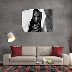 V5846 Mike Tyson Portrait Boxer BW Decor WALL POSTER PRINT