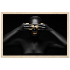 Premium Semi-Glossy Paper Wooden Framed Poster