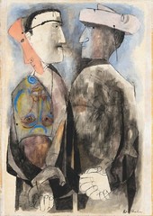 Ben Shahn Social Realist Group Scene – Conversations Modernist Print