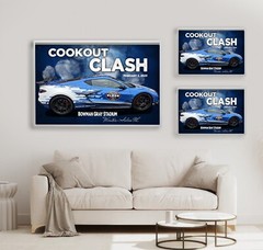 2025 Racing Cookout Clash Official Corvette Pace Car 24×36 or 11×17 In Poster