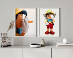 Set of 2 Kaws X Pinoc Art Pieces Canvas wall art home decor Gallery