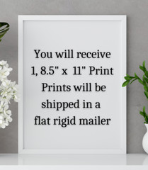 Floral Wall Art Print, Purple Tulips Wall Decor, Botanical Home Decor #481