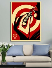 Shepard Fairey Kiss Me Deadly Print | Mounted Canvas |Framed Canvas |Acrylic