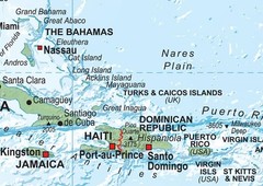 Central America and the Caribbean Poster Map – 24 x 17 inches – Paper Multi