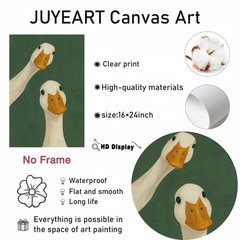 Animal Painting Wall Art Vintage Artwork Goose Minimalist Animal Wall Decor F…