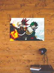My Hero Academia Anime Print/Poster Satin Photo Paper or Stretched Canvas W64