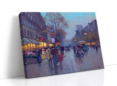 stretched canvas art print giclée – poster – pillow. Boulevard des Italiens.