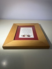 Inspirational Wall Art Wood Framed Picture LOVE Quote Red Mat Decor Bible Verse