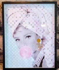 Louis Vuitton Fashion Print Framed Multicolor Pop Art Vertical Paper