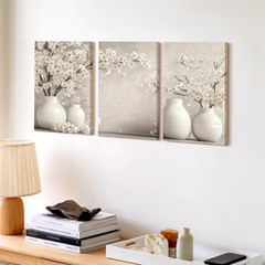 3 Pieces Elegant Floral Still Life Large Wall Art Set for Bedroom Set Of 3