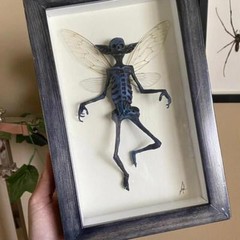 Gothic Home Decor Mummified Fairy Skeleton Witchy Poster Statue Paintin