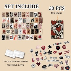 Downtown Girl Room Decor Y2K Posters, 50pcs Vintage Downtown Girl Poster Set …