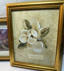 Set of 2 Gold Framed Floral Prints Magnolia Janine’s Garden Bela Bodo Wall Art