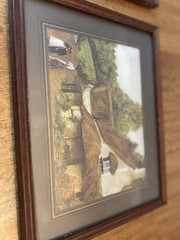Set of 3 Collectible Vintage EnglishCountryside Cottage Prints, Framed 10x12in