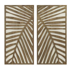 Anky 2-Piece Unframed Art Print 16 In. X 32 In. Wood Panel Wall Decor Set