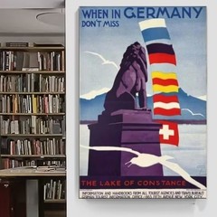 Germany Travel Poster Lake of Constance Wall Art Home Decor Bedroom Print Gift