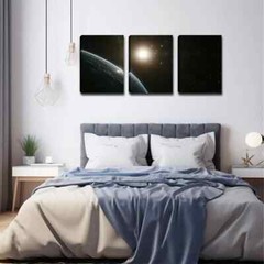 3pcs Star, Sun, Exquisite Art, Wall Art Canvas Unframed/Framed