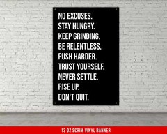 Motivational Quote Banner – Inspirational Gym Decor for Home or Dorm