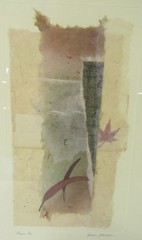 SUSAN JOKELSON 15.75″X21.25 FRAMED «GREEN TEA» Contemporary Art Authentic Signed