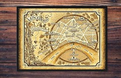 Lunathion City Map | Crescent City Fan Art Print | Sarah J. Maas Inspired Art