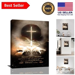 Motivational Jesus Canvas Artwork – Waterproof Religious Painting 12″ x 16″