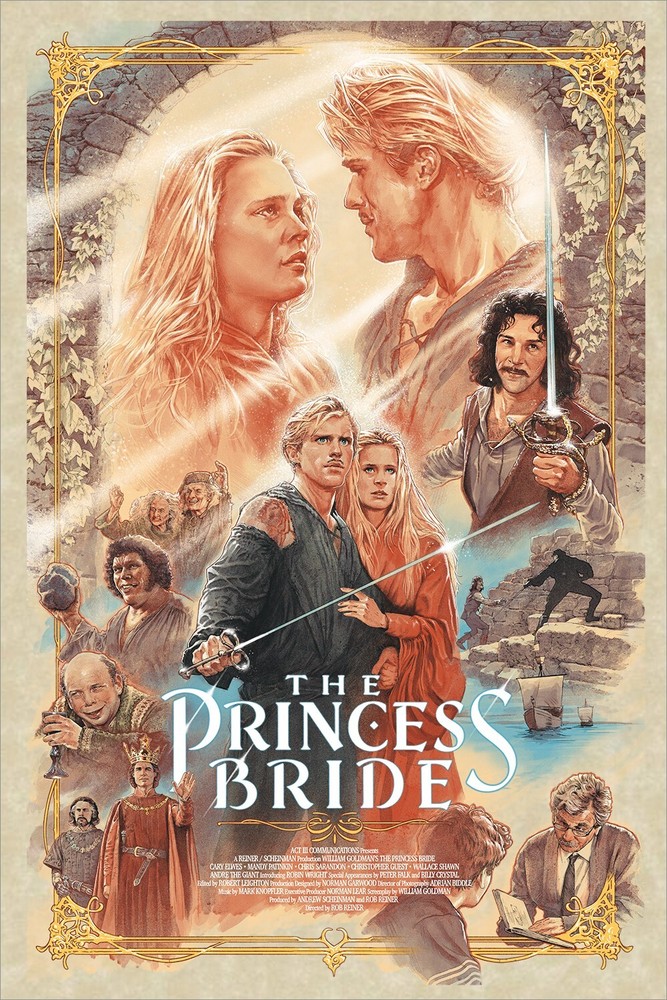 1987 The Princess Bride Movie Poster Living Room Poster Unframed 24″ x 36″