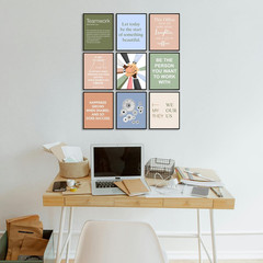 9 Pcs Inspirational Office Wall Art Decor – Motivational Quotes Posters for W…
