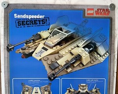2017 Lego Star Wars Sand Speeder Brick Heads Poster 28”x22” Toys R Us Giveaway