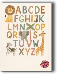 Hanging Canvas Wall Art Prints Nursery Decor Wooden Framed Poster Artwork