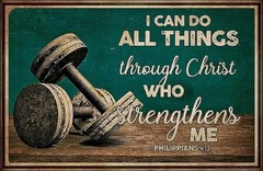 Tin Metal Sign Motivational Workout Gym Fitness Wall Art 8×12