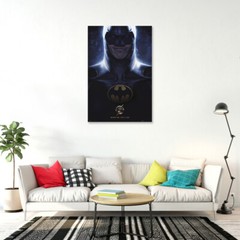 The Flash – Movie Poster (Worlds Collide – Batman / Michael Keaton) (24″ x 36″)
