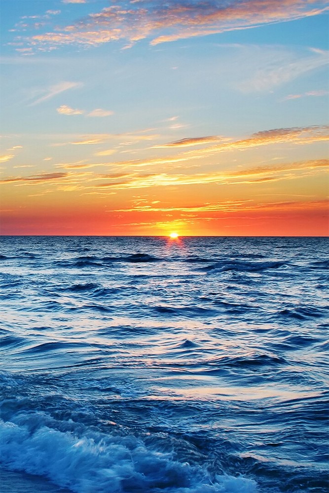 Beautiful Sunset Landscape Sea Sky Print Wall Art Home Decor – POSTER 20×30