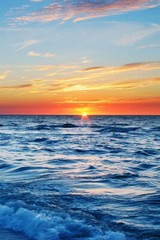 Beautiful Sunset Landscape Sea Sky Print Wall Art Home Decor – POSTER 20×30