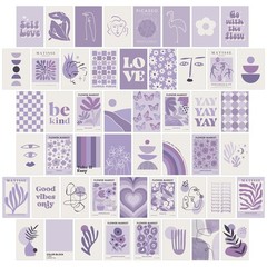 Purple Room Decor: Lavender Wall Collage Kit – Aesthetic Posters & Prints (50…
