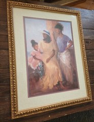 Stylish Black Family Theme Golden Brown Framed Home Interior Picture 26×20