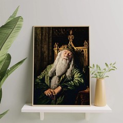 Dumbledore Portrait Poster, Harry Potter Poster, Dumbledore Sleeping -Wall Decor