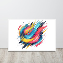 Premium Luster Photo Paper Framed Poster – Custom Sizes and Frames