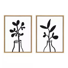Sylvie Farmhouse Framed Canvas Wall Art 24 In. X 18 In. (Set of 2)