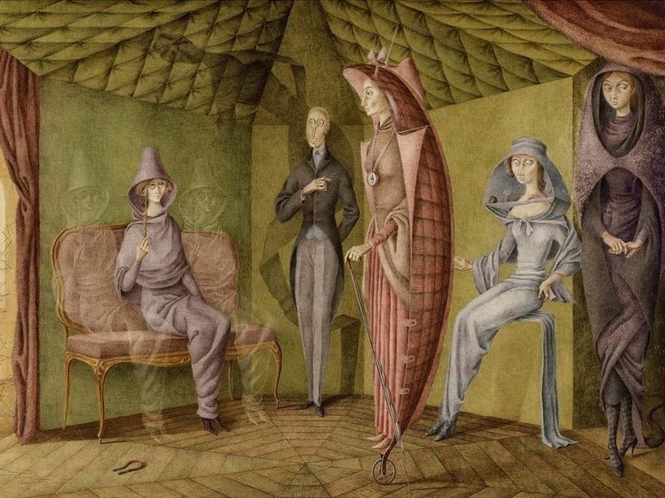 Remedios Varo : Tailleur pour dames : Surreal Tailor’s Scene Art Print
