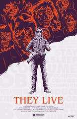 AA5595 They Live Film By John Carpenter Vintage Movie Poster