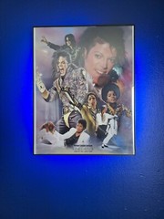 11×14 Metal Print MJ Framed Picture( Led Lights Included) with magnetic mount