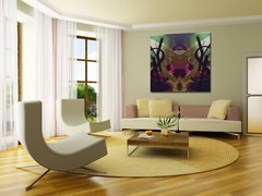 YSL Inspired, Canvas Wall Art, Luxury Fashion, Tree of Life, Mystical Nature