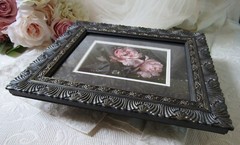 Frame & Peony,8×10 Ornate Frame,Art Print,Victorian,Cottage,Goth,Event,Baroque