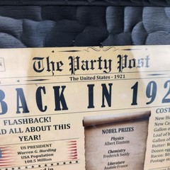 The Party Post Back in 1921 Framed Poster 18 x 14 Vintage Style Wall Art