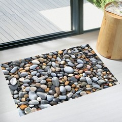 1 PC 3D Stone Floor Wall Window Sticker Decor Vinyl Kitchen Bathroom Decal