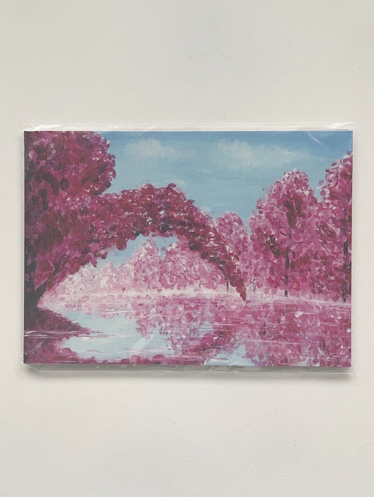 Cherry Blossoms In Bloom Flowering Trees Photo Art Print 5×7