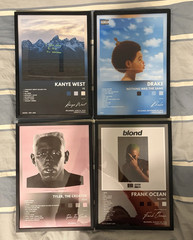 Framed Music Print Set of 4 – Multicolor Vertical Posters, Music Theme