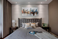 Modern Abstract Brooklyn Bridge Canvas Art – Colorful NYC Skyline 48″x24