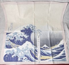 NEW Great Wave of Kanagawa Katsushika Hokusai Scarf 17″ 100% Cotton
