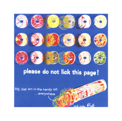 ANDY AFTER WARHOL Ads: Life Savers (Blue) 34″ x 34″ Poster 2004 Pop Art
